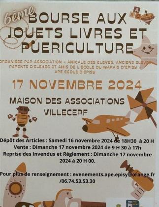 Bourse aux jouets livres et puéricultures - Villecerf