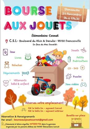 Bourse aux jouets élémentaire Carnot - Franconville