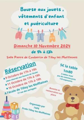 Bourse aux jouets - puériculture - Tilloy-lès-Mofflaines