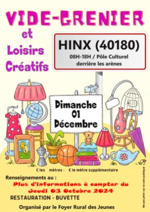 Vide-greniers et Loisirs créatifs - Hinx