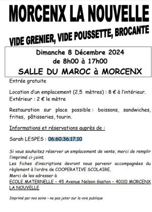 Vide grenier Vide poussette Brocante - Morcenx-la-Nouvelle