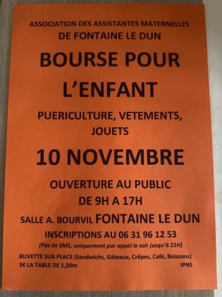 Bourse pour l’enfant - Fontaine-le-Dun