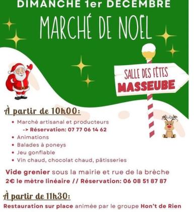 Vide grenier , marché de noël - Masseube