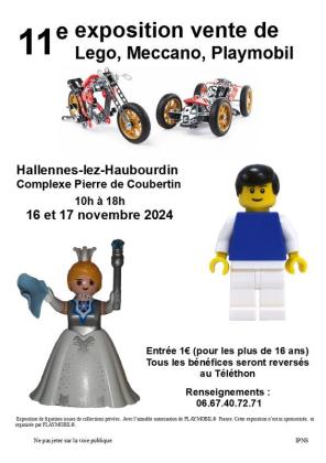 Exposition vente de Playmobil, lego et meccano - Hallennes-lez-Haubourdin