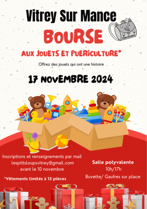 Bourse aux jouets et puériculture - Vitrey-sur-Mance