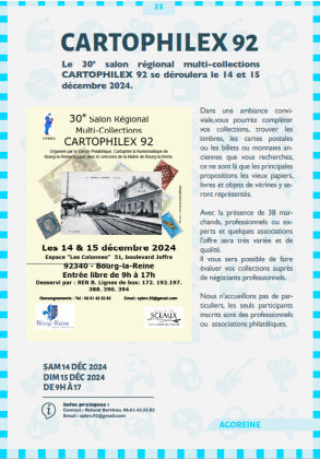 30e salon régional multi-collections cartophilex 92 - Bourg-la-Reine