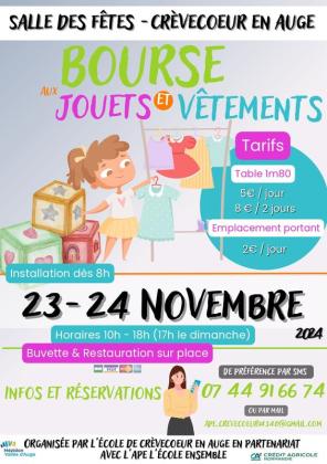 Bourse aux jouets et vêtements enfants, adultes, puériculture - Mézidon Vallée d'Auge