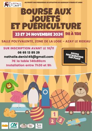 Bourse aux jouets et matériels de puériculture - Azay-le-Rideau