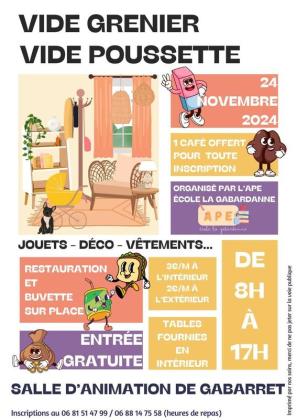 Vide grenier - vide poussette - Gabarret