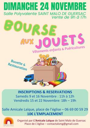 Bourse aux jouets - Saint-Malo-de-Guersac