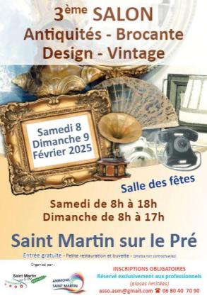 3ème salon antiquités - brocante design - vintage - Saint-Martin-sur-le-Pré