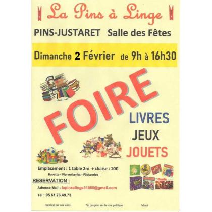 FOIRE aux Livres, Jeux et Jouets - Pins-Justaret