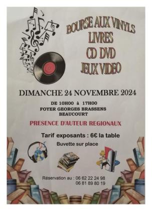 Bourse multimédia - disques vinyles , livres, cd dvd - Beaucourt