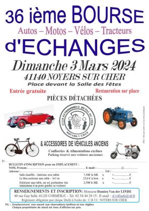 36ième bourse d'échange - Noyers-sur-Cher