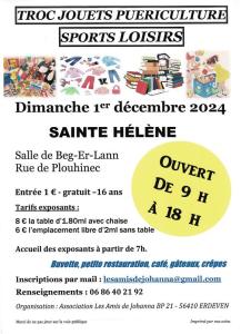 Bourse jouets puériculture sports loisirs - Sainte-Hélène