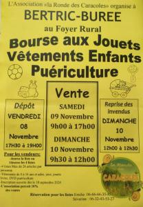 Bourse aux jouets vêtements et puériculture - Bertric-Burée