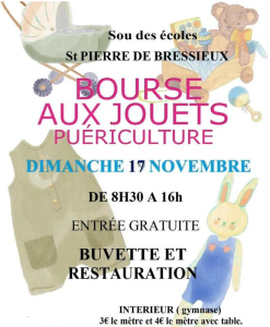 Bourse aux jouets et puériculture - Saint-Pierre-de-Bressieux