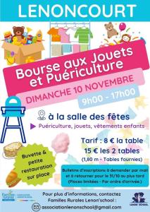 Bourse aux jouets et puériculture - Lenoncourt