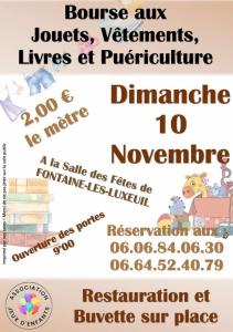 Bourse aux jouets, vêtements, livres et puériculture - Fontaine-lès-Luxeuil