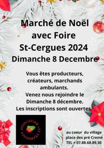 Marché de noël - foire 2024 - Saint-Cergues