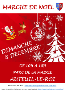 Marché de noël - Auteuil