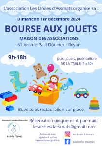 Les drôles d'assmats organise une bourse aux jouets - Royan