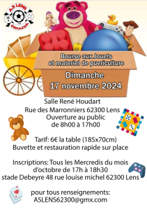 Bourse aux jouets et puériculture - Lens