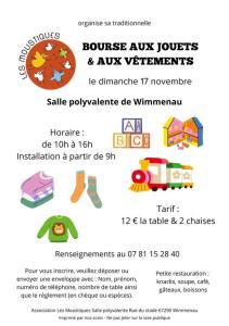 Bourse aux jouets et aux vêtements - Wimmenau