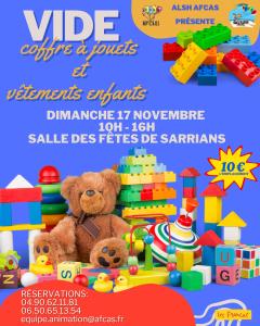 Vide coffre à jouets et vêtements enfants - Sarrians