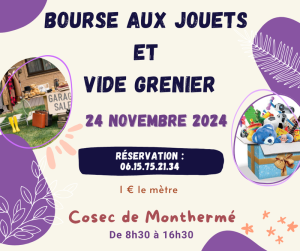 Vide grenier bourse aux jouets - Monthermé