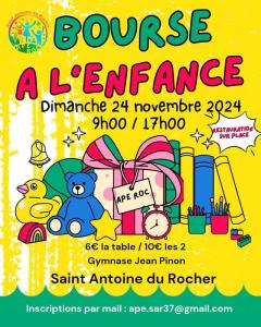 Bourse à l'enfance - Saint-Antoine-du-Rocher