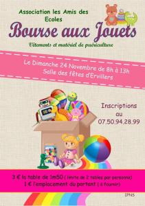 Bourse aux jouets vêtements et matériel de puériculture - Ervillers