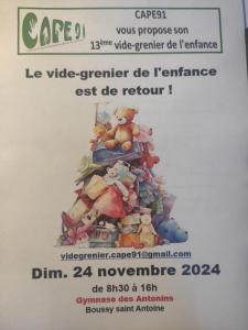 Vide-grenier de l'enfance - Boussy-Saint-Antoine