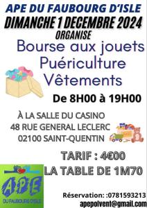 Bourse aux jouets puériculture vêtements - Saint-Quentin