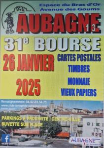 Bourse cartes postales, vieux papiers, timbres, monnaies - Aubagne