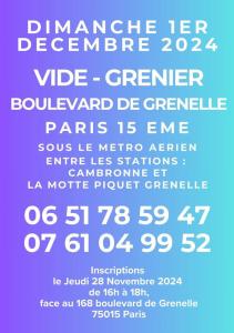 Vide-grenier boulevard de grenelle - Paris 15