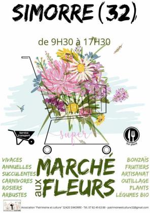 Marché aux fleurs - Simorre