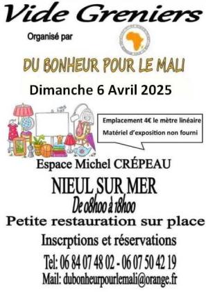 1er Vide greniers DU BONHEUR POUR LE MALI - Nieul-sur-Mer