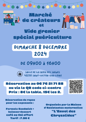 Vide grenier spécial puériculture et marché de créateurs - Saint-Étienne