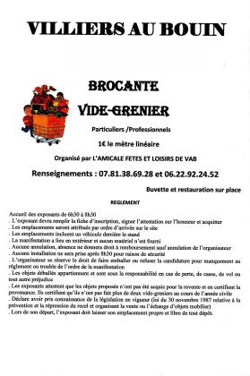 Brocante, Vide grenier - Villiers-au-Bouin