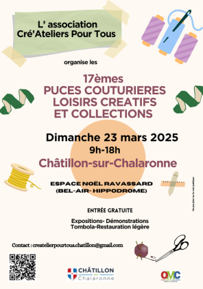 Puces des couturières - loisirs créatifs et collections - Châtillon-sur-Chalaronne