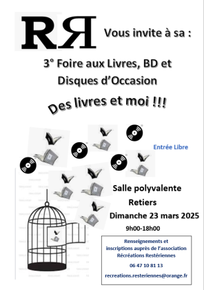 Foire aux livres , bd et disques d'occasion - Retiers