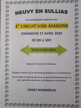 Circuit vide maisons - Neuvy-en-Sullias