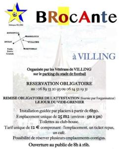 Brocante, Vide grenier - Villing