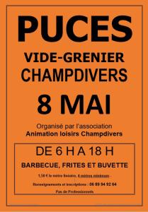 Puces brocantes vide grenier - Champdivers