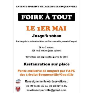 Foire à tout du 1er mai - Sacquenville