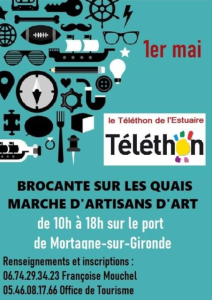 Brocante, Vide grenier et marché de la création - Mortagne-sur-Gironde