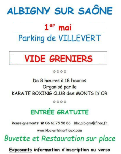 Vide-greniers - Albigny-sur-Saône