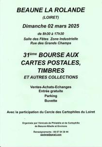 31eme bourse aux cartes postales, timbres, autres collections - Beaune-la-Rolande