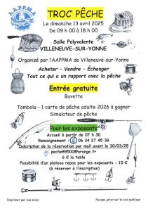 Brocante de pêche - Villeneuve-sur-Yonne